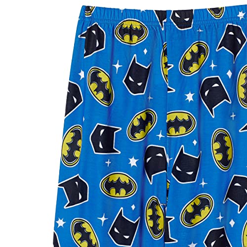 Batman Boys Pajamas For Kids | 4 Piece Sleepwear Sets For Boys Pajama Bottoms And Sleep Shirts For Big Boy And Toddlers Blue-Grey #TOP2