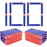 BOROLA 100弾入り 吸盤スポンジ弾 おもちゃの弾丸と互換性あり ナーフエリート専用 ユニバーサル マイクロダーツ (ブルー)