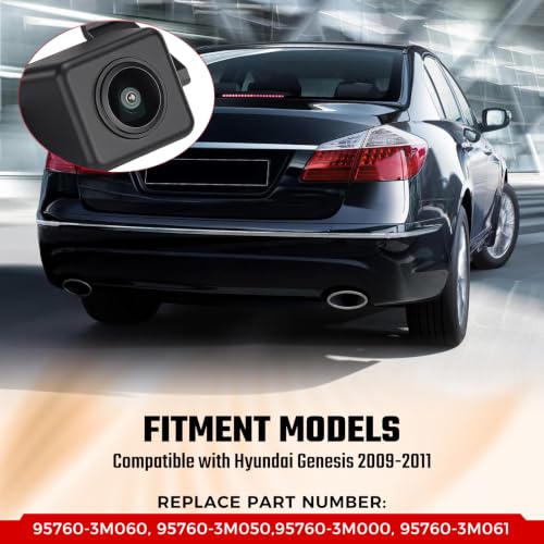 Image of Rearview Backup Camera OE:95760-3M060 Fit for 2009-2011 Hyundai Genesis | OE:95760-3M060 95760-3M050 95760-3M000 95760-3M061