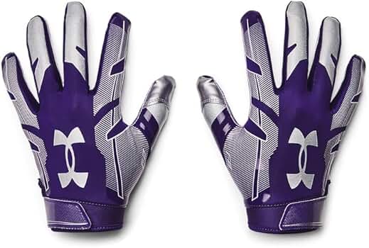 Under Armour Men's F8 Football Gloves, (500) / Purple