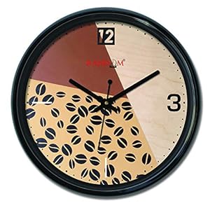 RANDOM 12-inch Plastic & Glass Decorative Wall Clocks for Home,Living Room, Lobby, Kitchen, Plastic Analog Stylish Wall…