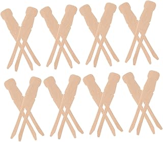 MAGICLULU 100pcs Wooden Dolly Pegs Laundry Clothespins Round Protection Heavy Duty Cloths Pins for Drying