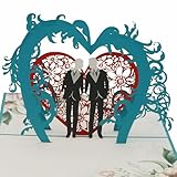 design3dkarten® Gleichgeschlechtliches Hochzeitspaar, Heirat, schwule Hochzeit, Mann-Mann, Mr.Mr., gay wedding, Hochzeitskarte, 3d Klappkarte, Pop Up Karte, Glückwunschkarte, Grußkarte, Geschenkkarte