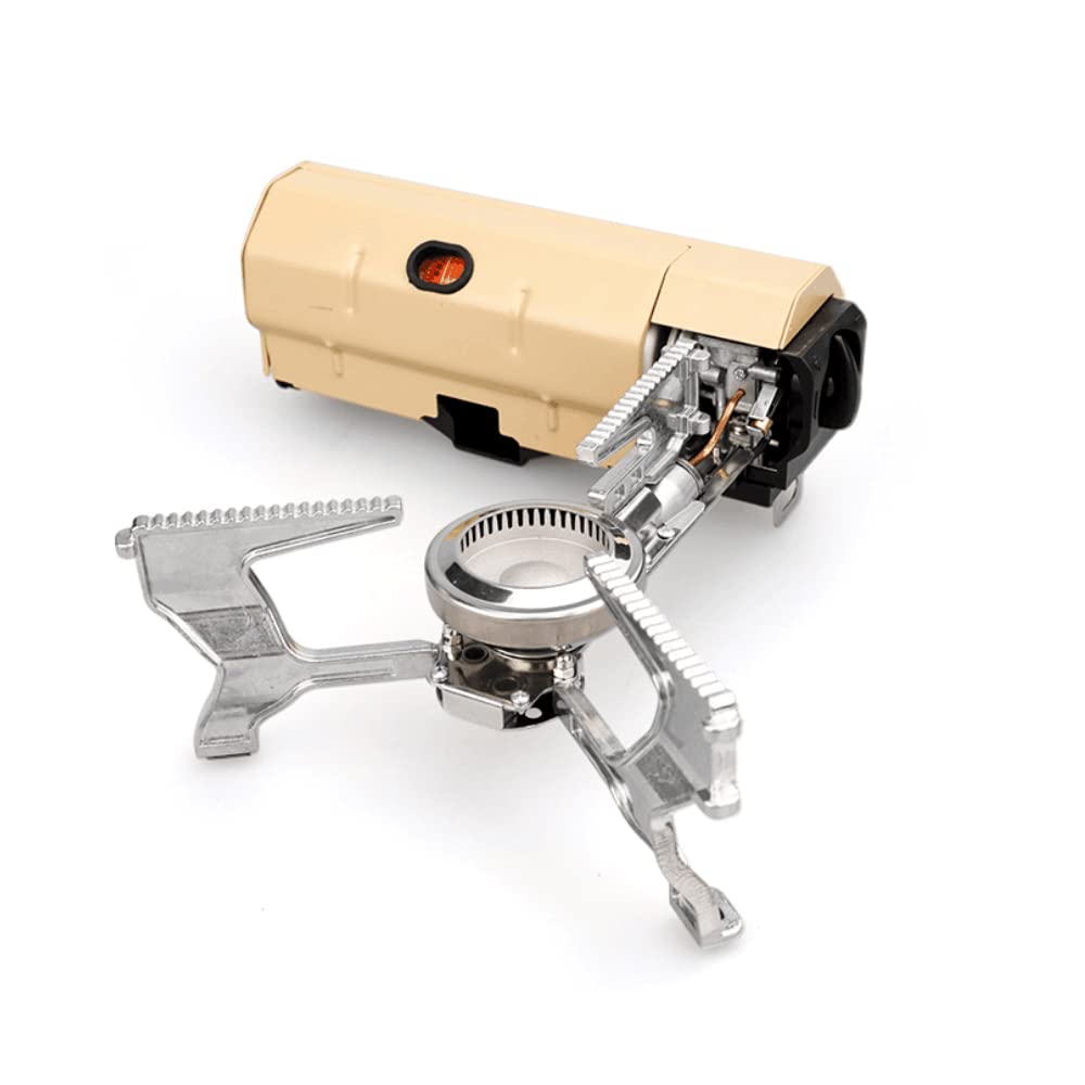 MorelianCamping Cassette Stove Portable Folding Camp Gases Burner Butane Stove 2600W with Electronic Ignition Carrying Bag for Outdoor Cooking Camping Pincnic Backpacking Hiking