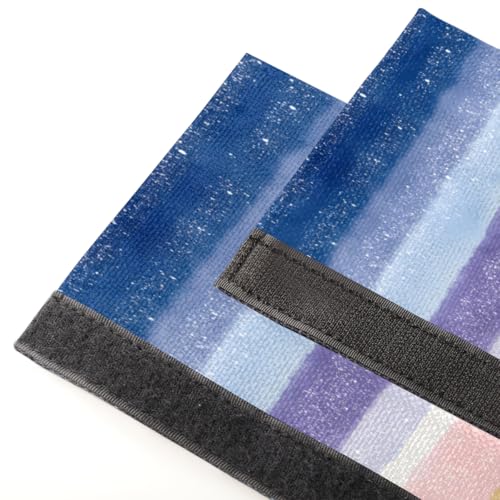 Image of Refrigerator Door Handle Covers Set of 2 Decorate Color Stripes Washable Fridge Dishwasher Mocrowave Oven Stove Decor Protector Handle Cover Keep Kitchen Appliance Clean from Food Stains Decorate