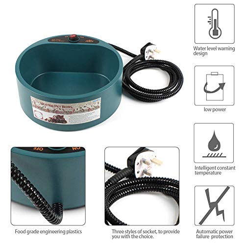 PETEMOO Ciotola per Acqua per Animali Riscaldata