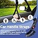 ecocstm 2 PCS Car Adjustable Grab Handles, Car Handle Assist, Safety Handle Portable Vehicle Support Grab Bar for Trucks, SUVs, Jeeps, Vans, Cars and ATVs (Black)