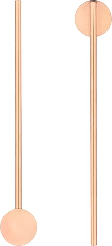 Miniatura 2 de Restaurantware Bar Lux - Pajitas de cuchara de 7.5 pulgadas, 2 popotes de cóctel reutilizables de grado alimenticio, cuchara incorporada, lavable en