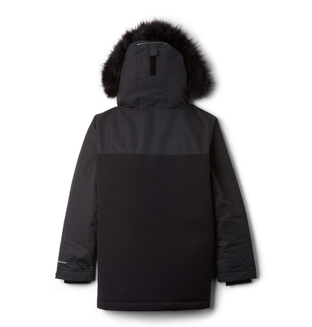 Columbia Youth Boundary Bay Parka de plumas para niño