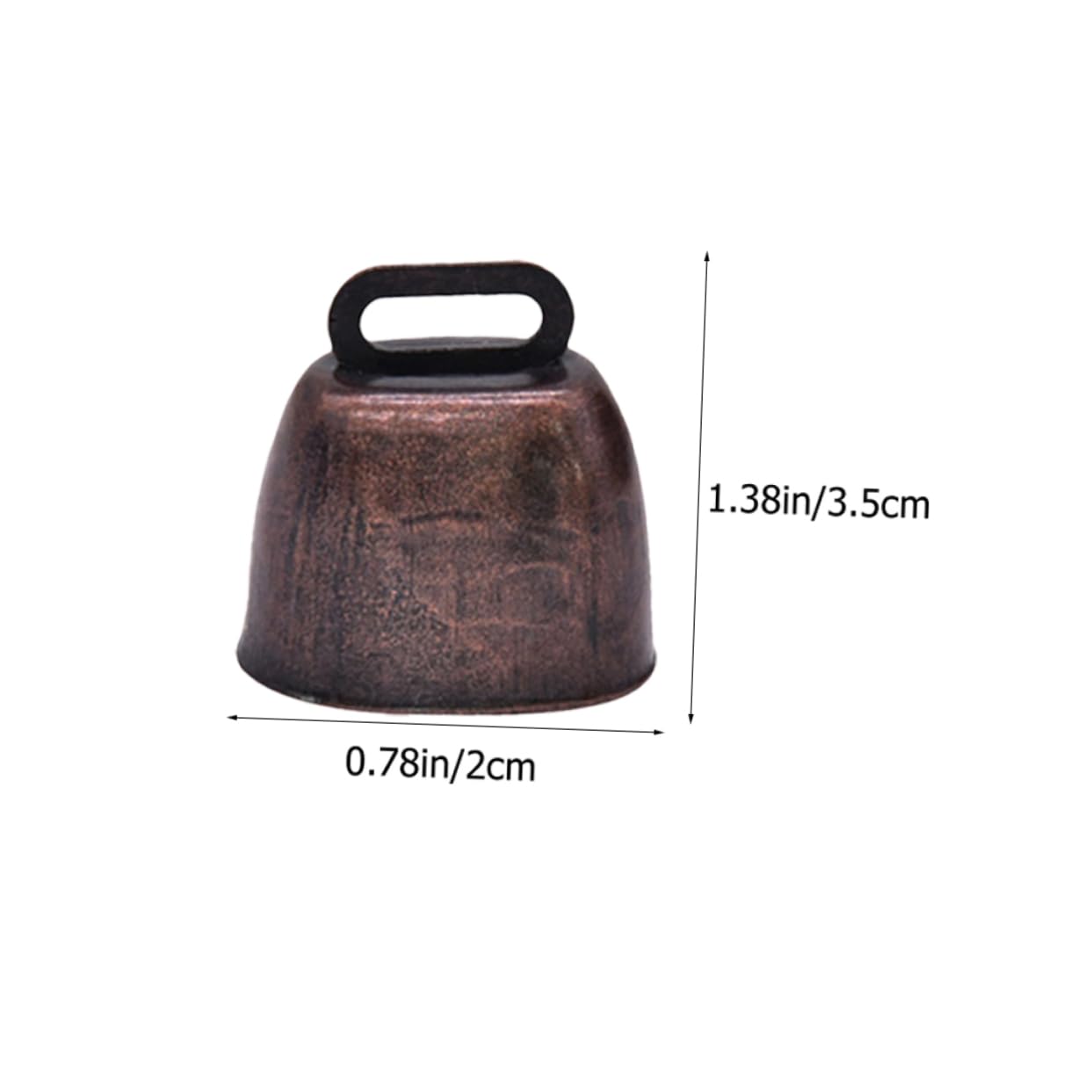 Gogogmee Shepherd's Bell 4pcs Cow Bells for Sports Pet Identification Anti-Theft Rustic Iron Craft