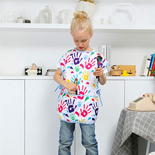 Kids Art Smock Girls Boys Artist Painting Apron With Pockets Sleeveless Smocks For Child 2-7 Years #TOP5
