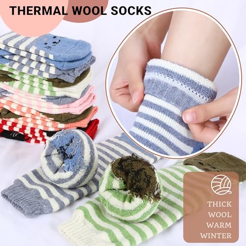 Image of Non Slip Socks for Women with Grips Thermal Winter Warm Thick Cozy Cabin Crew Comfy Anti Skid Slipper Socks Gifts for Women