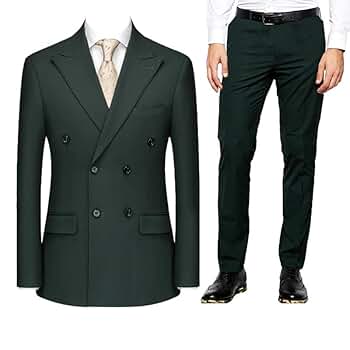 スーツ ADAMSON HOMME Double Breasted Suit Green ADAMSON HOMME Double Breasted Suit Green