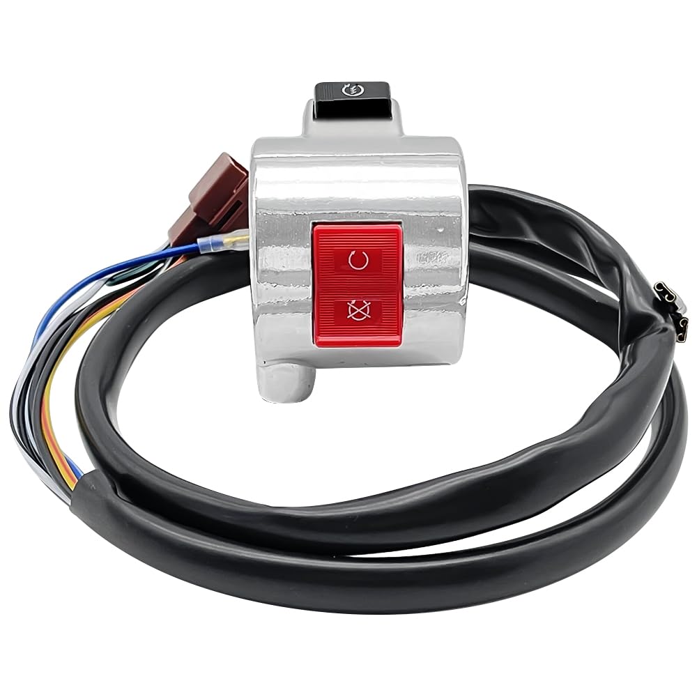 Interruttore manubrio destro adatto per Honda Shadow 600 VT600 VT600C / VT600CD VLX 1999-2007 Avviamento Arresto Spegnimento Pulsante 35013-KW9-921 35013-KW9-920