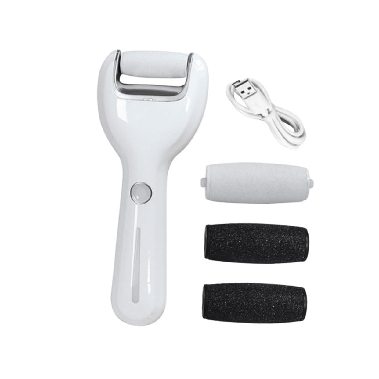 Pédicure Électrique pour Pieds 2000mah Abs, Outil Pratique Blanc
