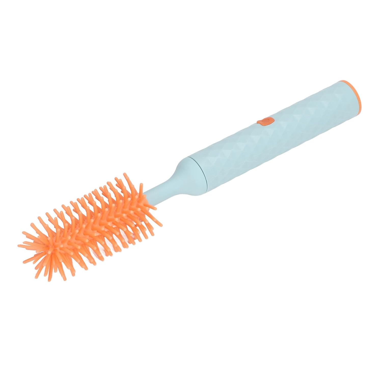 Baby Bottle Cleaning Brush, Straw Brush Rotating Silicone Baby Bottle Brush Cleaner Efficient Electric 2 Speeds for Home (Blue)