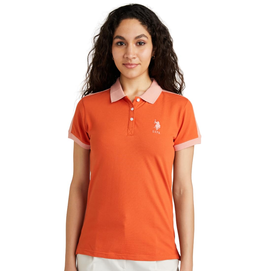 u.s. polo assn. Women's Cotton Solid Slim Fit T-Shirt-picture-34
