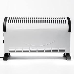 Elektrische verwarming, convectie, 1800 W, mobiele elektrische verwarming, energiebesparend, kamerverwarming, ventilatorkachel wit