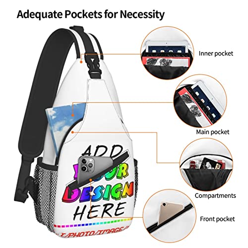 Custom Sling Backpack Personalized Crossbody Sling Bags Leisure Sports Outdoor Custom Bag For Men Backpack Optional Color Add Your Name Logo Text or Image Here4