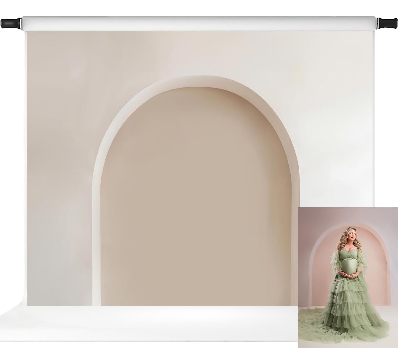 Kate Arch Backdrops for Photography Archway Backdrops Beige Stone Wall Children Adlut Birthday Party Decorations Art Portrait Photo Booth Props 10x8ft
