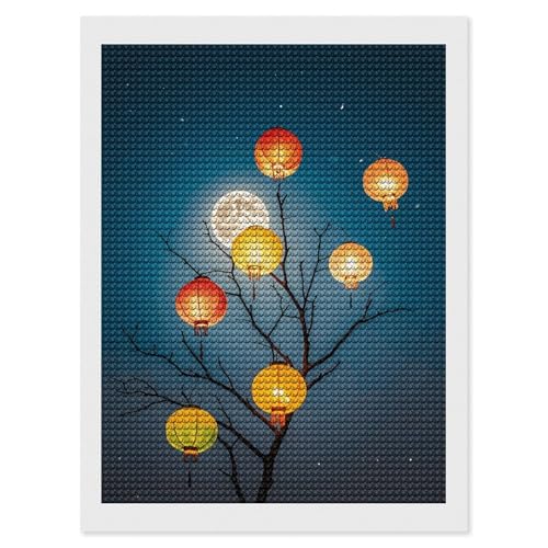 Broderie diamant kit complet lanterne peinture diamant strass