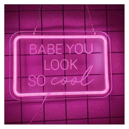 Enseigne au néon Babe tu es tellement cool décoration murale lumineuse pour salon
