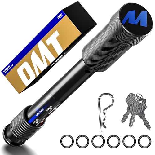 Image of Orion Motor Tech Locking Hitch Pin, Fits 2 inch 2.5 inch 3 inch Receiver with 5 /8 inch Diameter Hitch Lock, Anti-Theft Steel Hitch Pin Lock with Key for Class V IV III, Anti-Rattle Trailer Hitch Pin with O-Rings