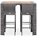 Goliraya Muebles de Bar Jardín Exterior 5 pzas Ratán Sintético Madera Acacia...