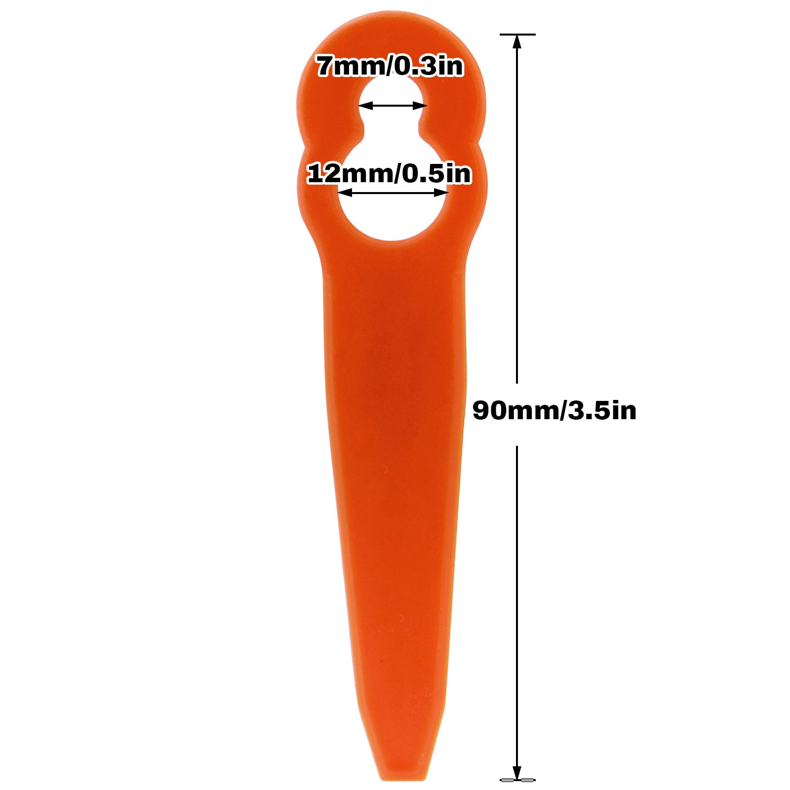 48 szt. plastikowych ostrzy do noży zamiennych do Stihl PolyCut 2-2 4008 007 1000 kosiarka do trawy narzędzia do cięcia trawy