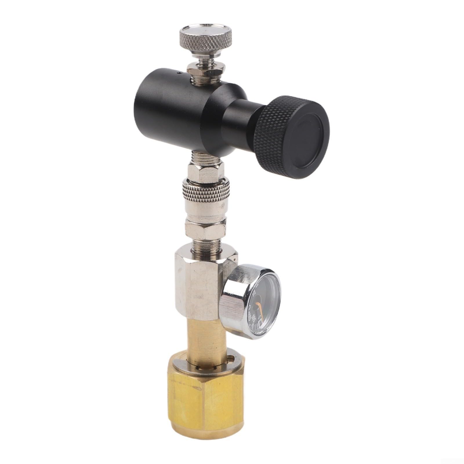 Adattatore di ricarica per bombole di soda W21.8-14 Connettore con filettatura TR21x4 per erogatori di acqua frizzante a sgancio rapido in acciaio inossidabile rame per gas esterno