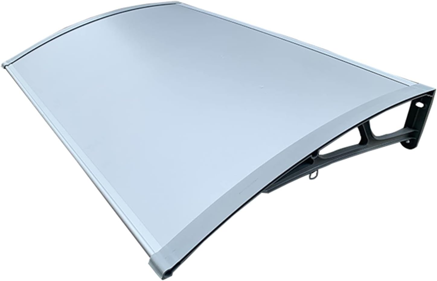Toldo de Ventana para Parasol, policarbonato para Exteriores, protección contra la luz Solar contra la Lluvia, la Nieve y los Rayos UV para Aleros de Entrada, balcón (Color : Grey, Size : 80cm x 60cm