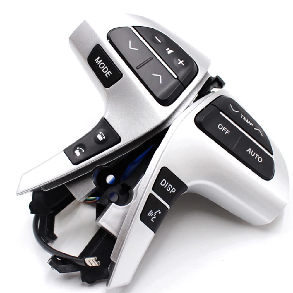 1pc/set XINMO-AUTO PARTS NO.# 84250-0E220 84250-0E120 842500E220 842500E120 STEERING WHEEL SWITCH SILVER + BLACK HIGH CONFIGURED MODEL WITH Bluetooth