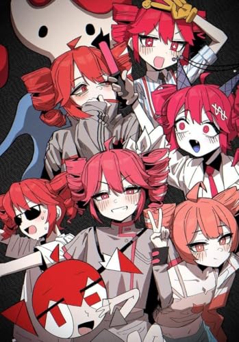 Image of Kasane Teto Poster Set of 3 - Teto Wall Art, Vocaloid Posters, Synthesizer V Anime Wall Decor for Bedroom, Gaming Room & Otaku Collection