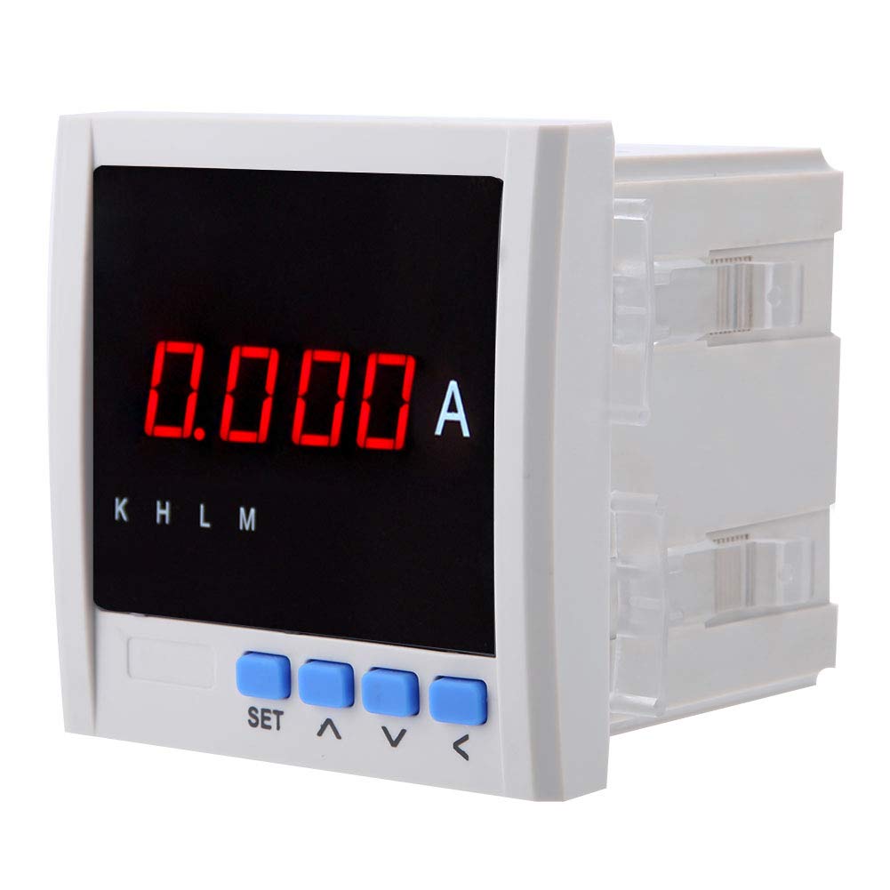 Buy Single Phase Ammeter,AC 4-bit Digital Programmable Current Power ...
