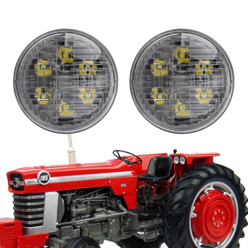 Hooma Luz Trabajo Par36 Sellada 4,5 Pulgadas Focos Led Tractor Compatible con Massey Ferguson 165 John Deere Número de Pieza de Reemplazo 3786668M93 AF3892R AT25451 RE336111