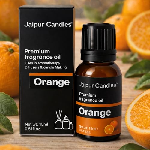Image of Fragrance Oil | 15 ml | Aroma Oil for Home Fragrance | Best for Aromatherapy | Use in Diffusers, Candles, Air Fresheners (15ML, Orange)