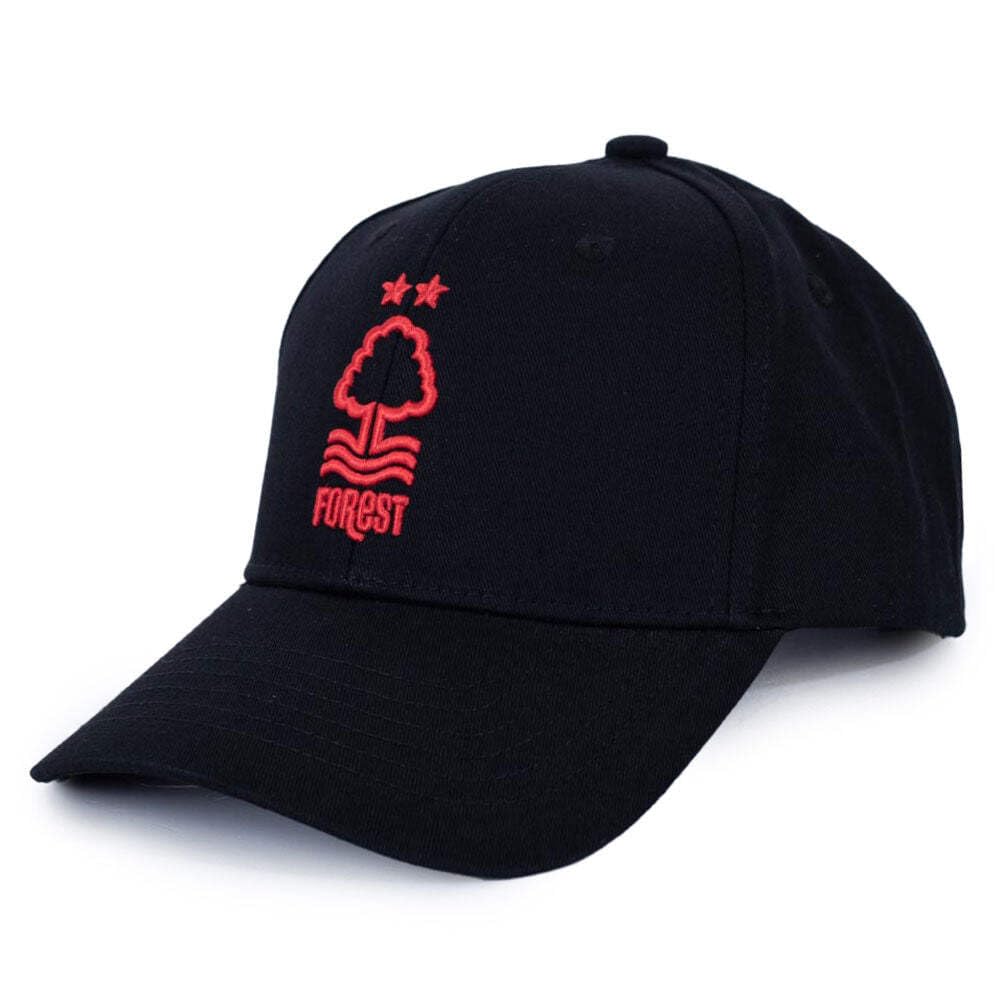 Nottingham Forest FC Baseball Cap, Snapback, Black with Red Club Crest