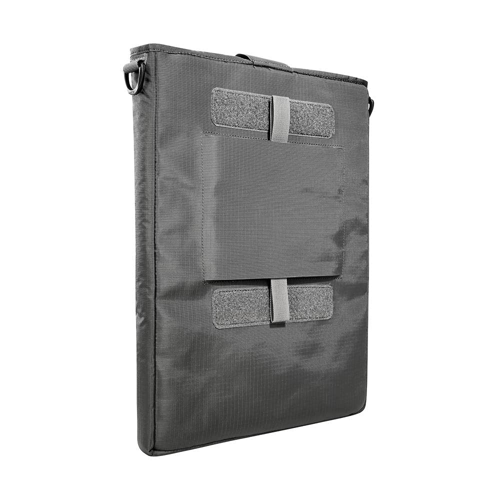 Tasmanian Tiger TT Modular Computer Sleeve modulare, gepolsterte Laptop- und Tablet-Hülle für 15-Zoll Notebooks mit zusätzlichem Tablet-Fach, kompatibel mit modularen TT Rucksäcken, Titan Grey