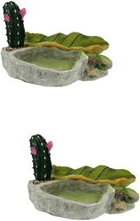 BESTOYARD Bandeja De Alimentação Para Répteis 2 Peças Tigela De Comida Para Répteis Prato De Comida Para Lagarto Recipiente De Comida Para Lagarto Reptivite Prato De Alimentação Para