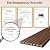 Vellorise 4 Pack Wood Panels for Wall, 94.4" x 12.8" Acoustic Wood Slat Wall Panel for Interior Decor & Noise Reduction, Soundproof Panel, Sound Absorbing 3D Textured Panels - Walnut