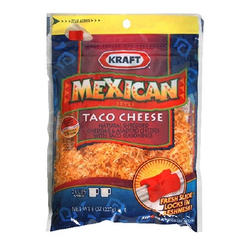Kraft Taco Cheese, Mexican Style, 8 oz Everything Else