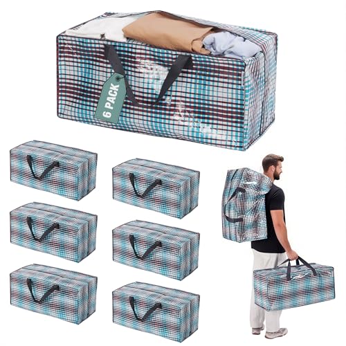 WORKPRO 6-Pack Extra Large Moving Bags with Zippers