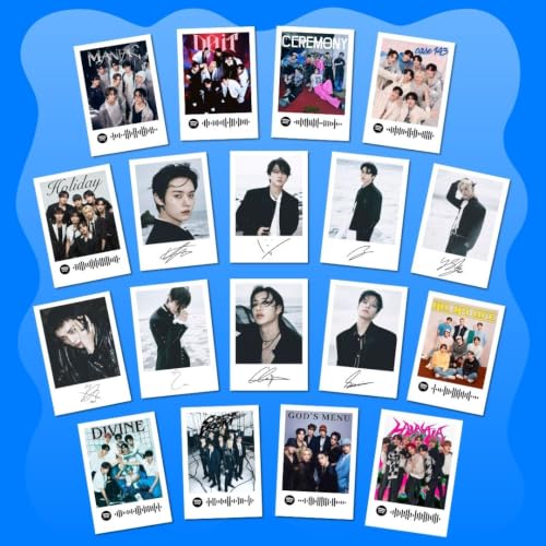 Image of Stray Kids Photocards | Stray Kids Songs Mini Poster Kit (Set of 18) | SKZ Posters STAY Photocards | Maniac, Do It, Divine Songs Compact Size (8 x 6 cm) Posters for Phone Accessories, room decoration (C 073)