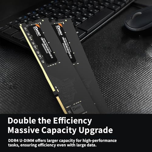Image of DATO 16GB (8GBx2) RAM, DDR4 3200MHz PC4-25600 CL22 1.2V 288-Pin Non-ECC unbuffered dimm, Desktop Memory Module