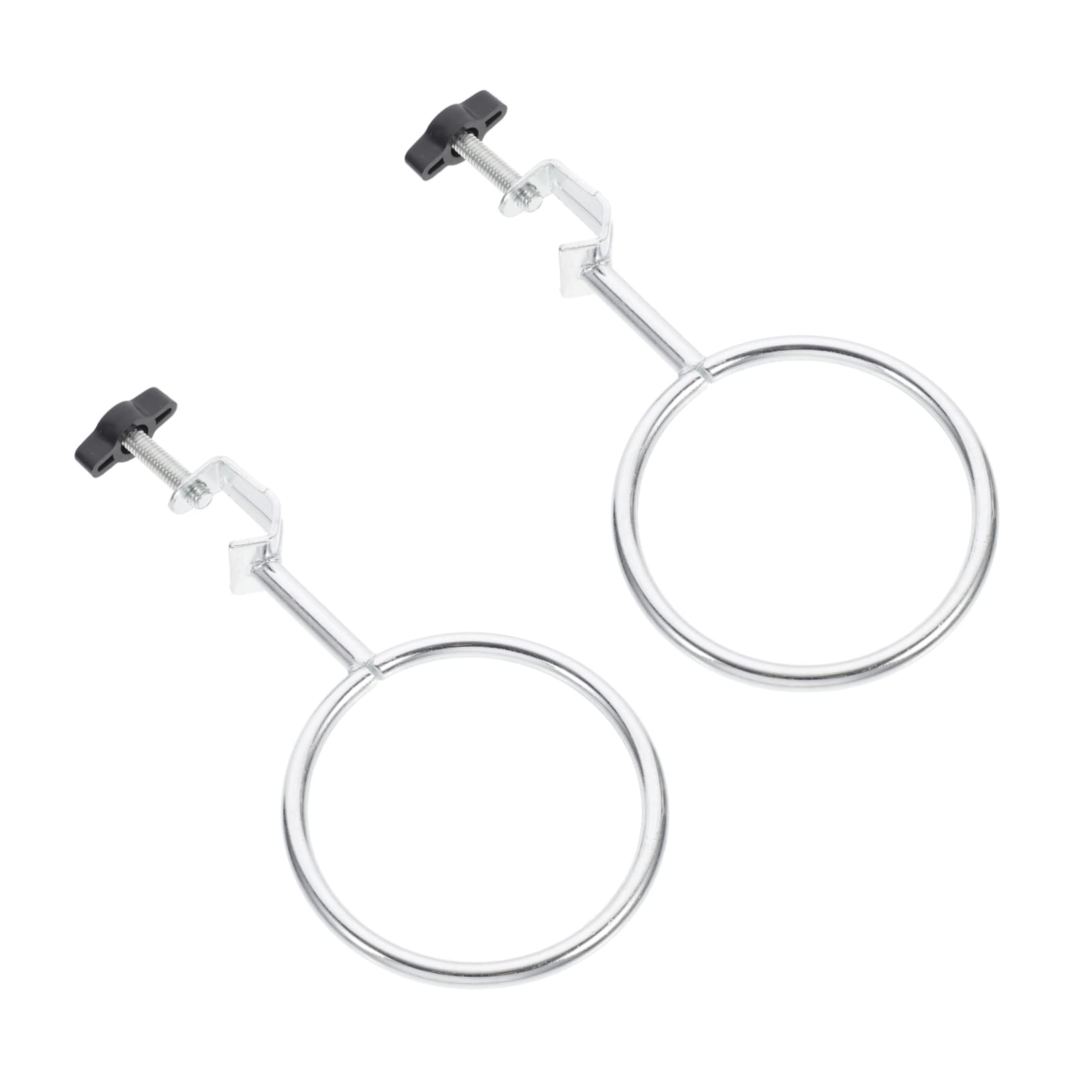 HOMOCONO Lab Stand and Ring Set 2pcs Support Retort Rings Iron Material for Clamps Lab Ring Use