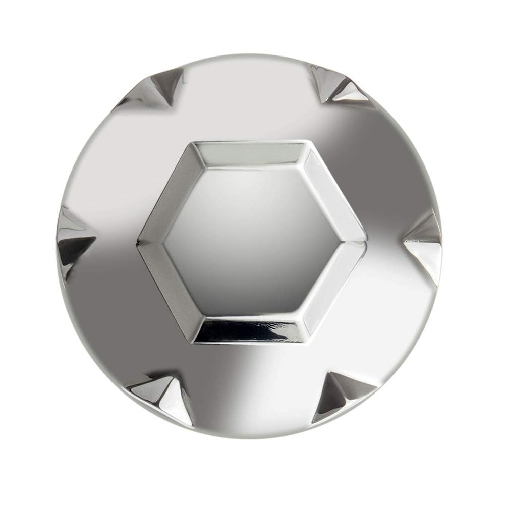 Big-Auoparts Chrome Center Hubcap 6 Spokes Wheel Hubcaps for GMC Envoy Envoy XL Envoy XUV 2002-2007 Compatible with 9593396