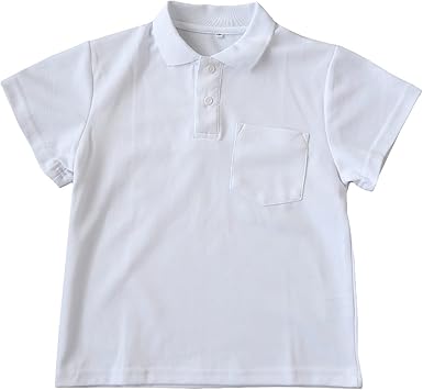 Amazon | [スクログ] スクール ポロシャツ 半袖 キッズ 子供