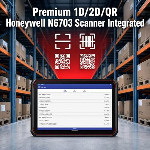 Image of Bix Upgraded Rugged Android Tablet with Barcode Scanner, 8 inch IP66 Waterproof Ruggedized Tablet with Octa-core CPU,Android 13, 4GB RAM,64GB Storage, WiFi, Business Tablet for Assets Tracking
