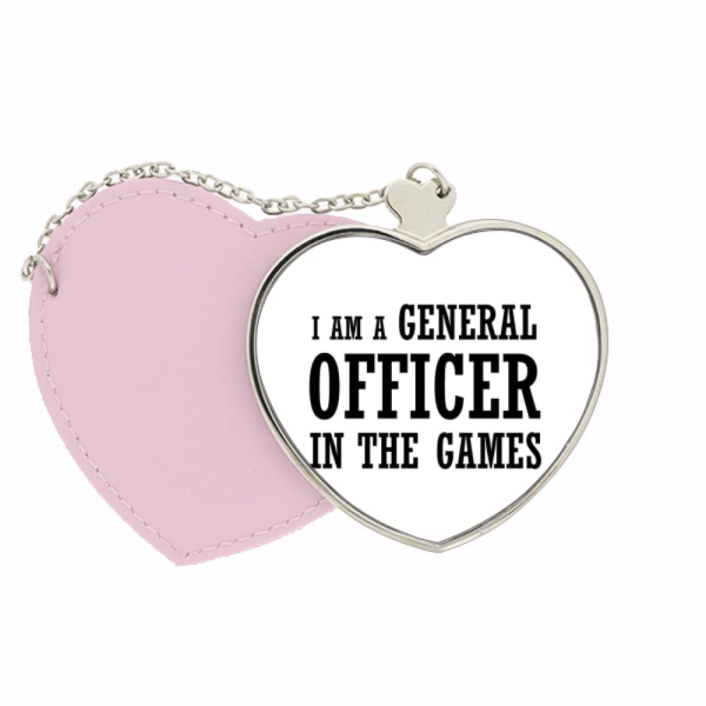 I Am A General Officer In The Games Mirror Travel Purse Makeup Heart Pink