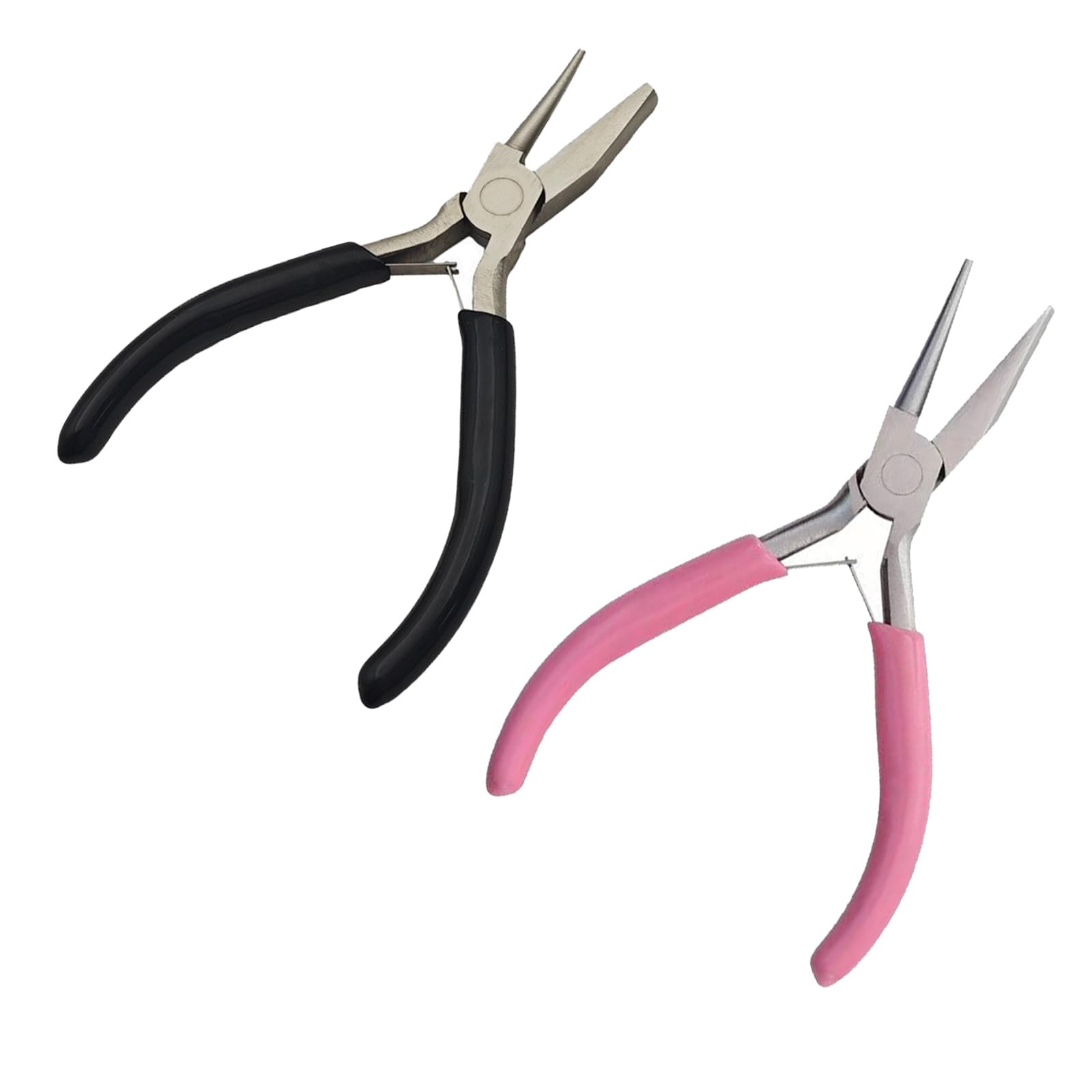 Tsophreniq 2Pieces Miniature Round Nose Pliers With Nonslip Grip Carbon Steel Construction Suitable For Work And Diyer Projects Wire Wrapping Equipment
